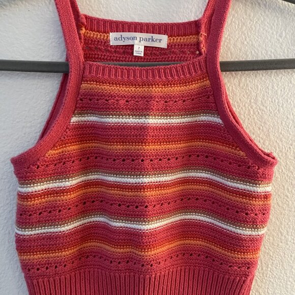 Girls Adyson Parker Crochet Tank Top - Picture 1 of 3
